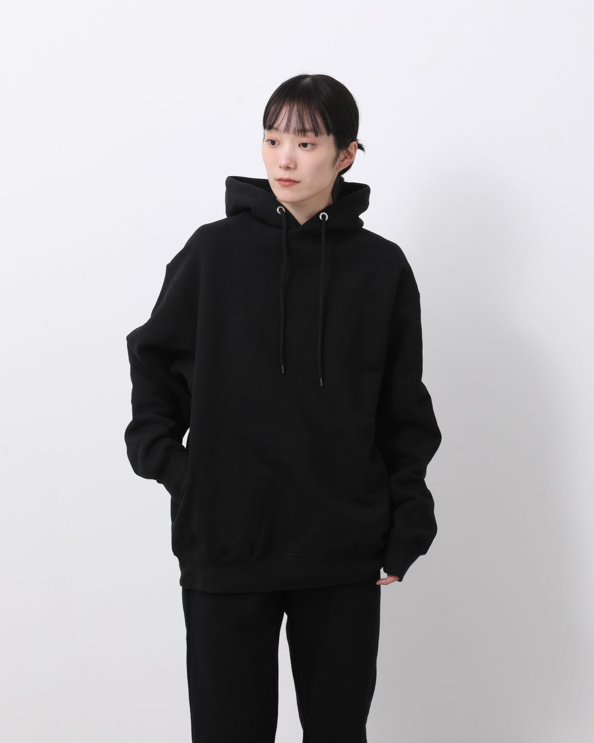 HEAVY HOODED SWEATSHIRT - SEAM POCKET