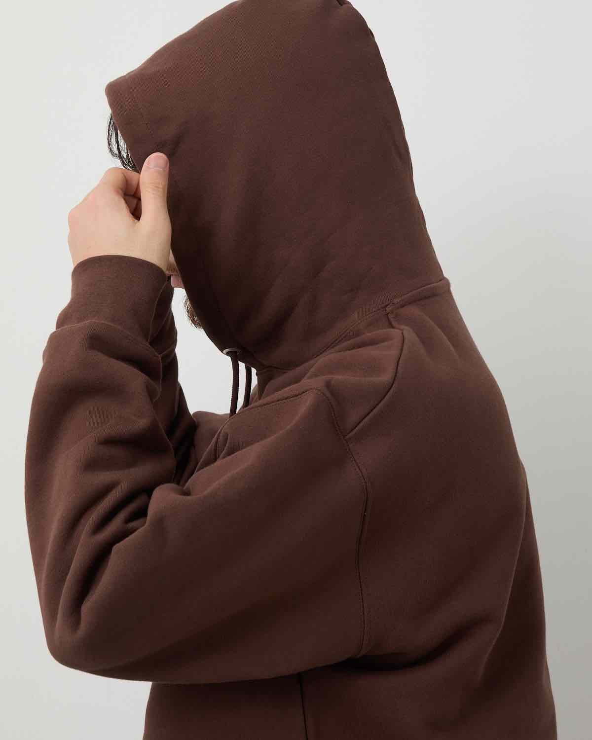 HEAVY HOODED SWEATSHIRT - SEAM POCKET