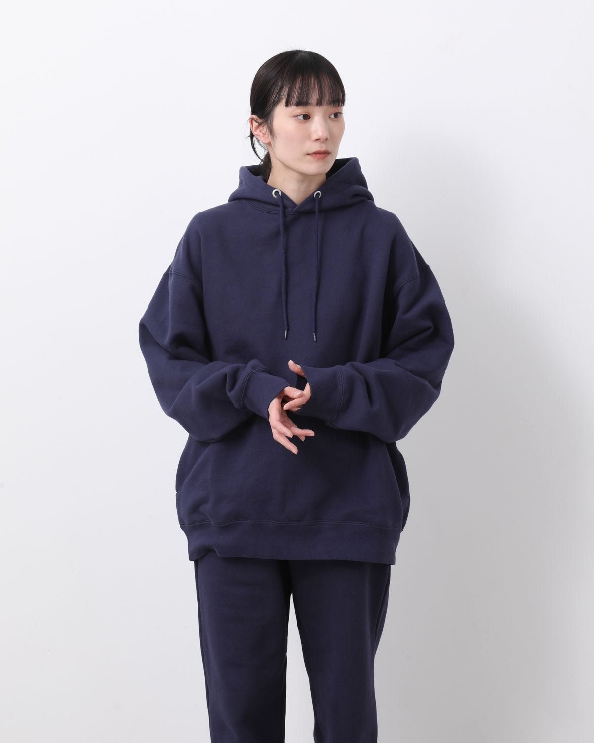 HEAVY HOODED SWEATSHIRT - SEAM POCKET