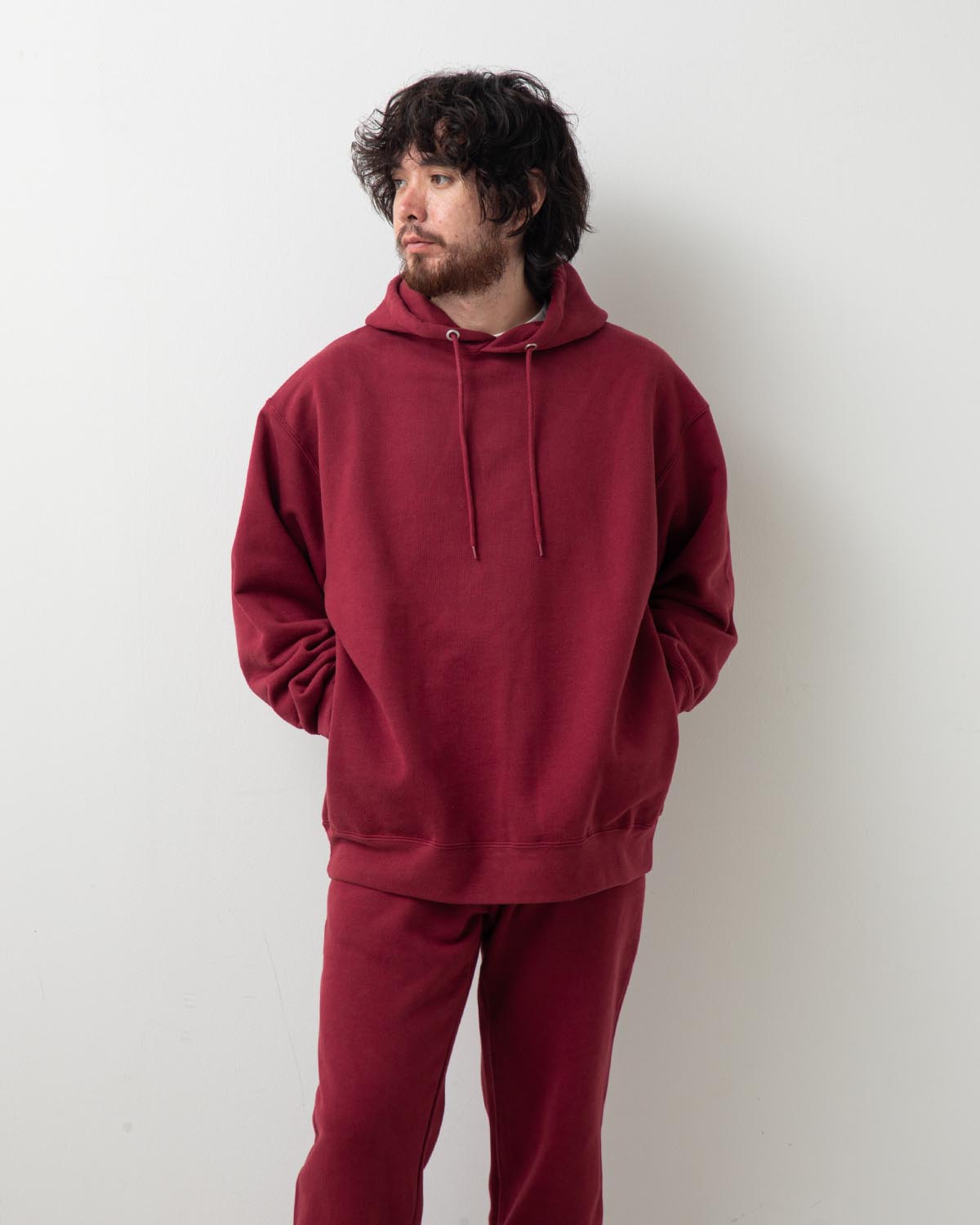 HEAVY HOODED SWEATSHIRT - SEAM POCKET