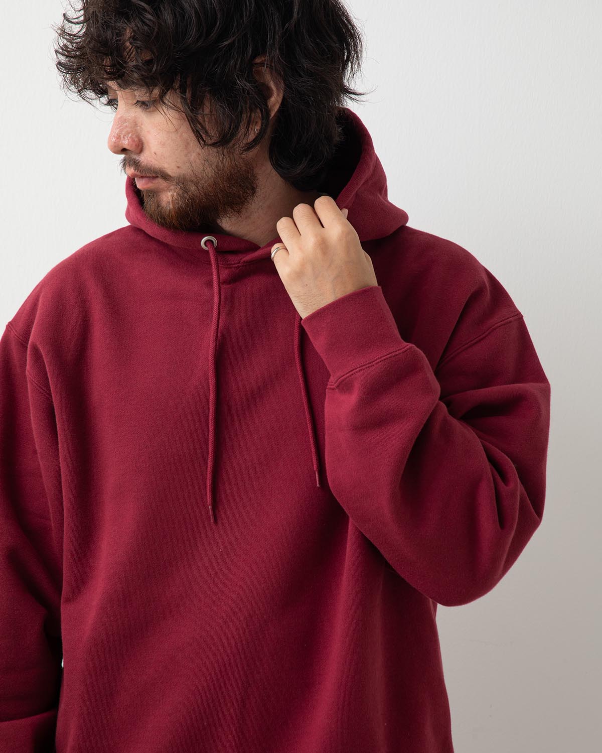 HEAVY HOODED SWEATSHIRT - SEAM POCKET