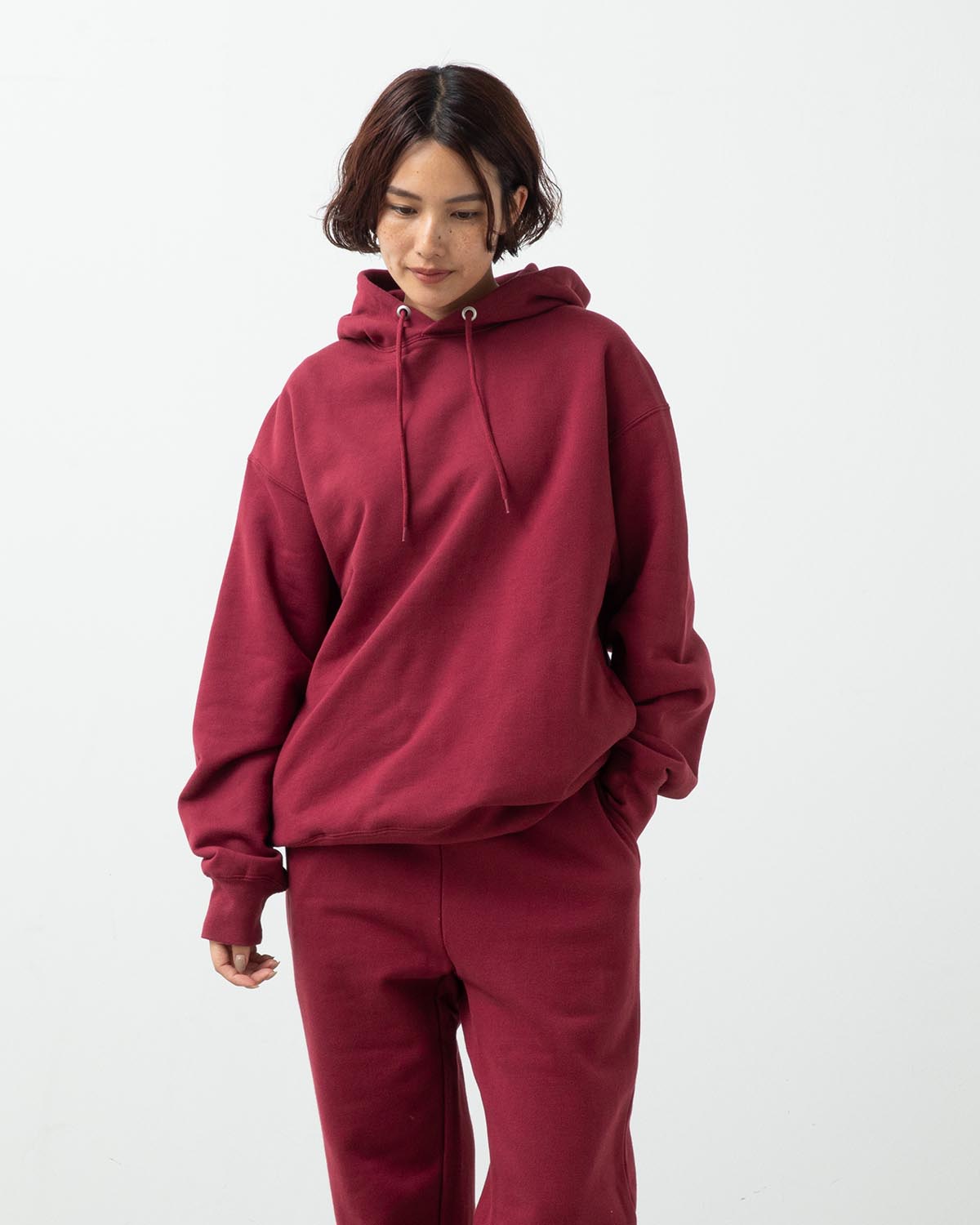 HEAVY HOODED SWEATSHIRT - SEAM POCKET