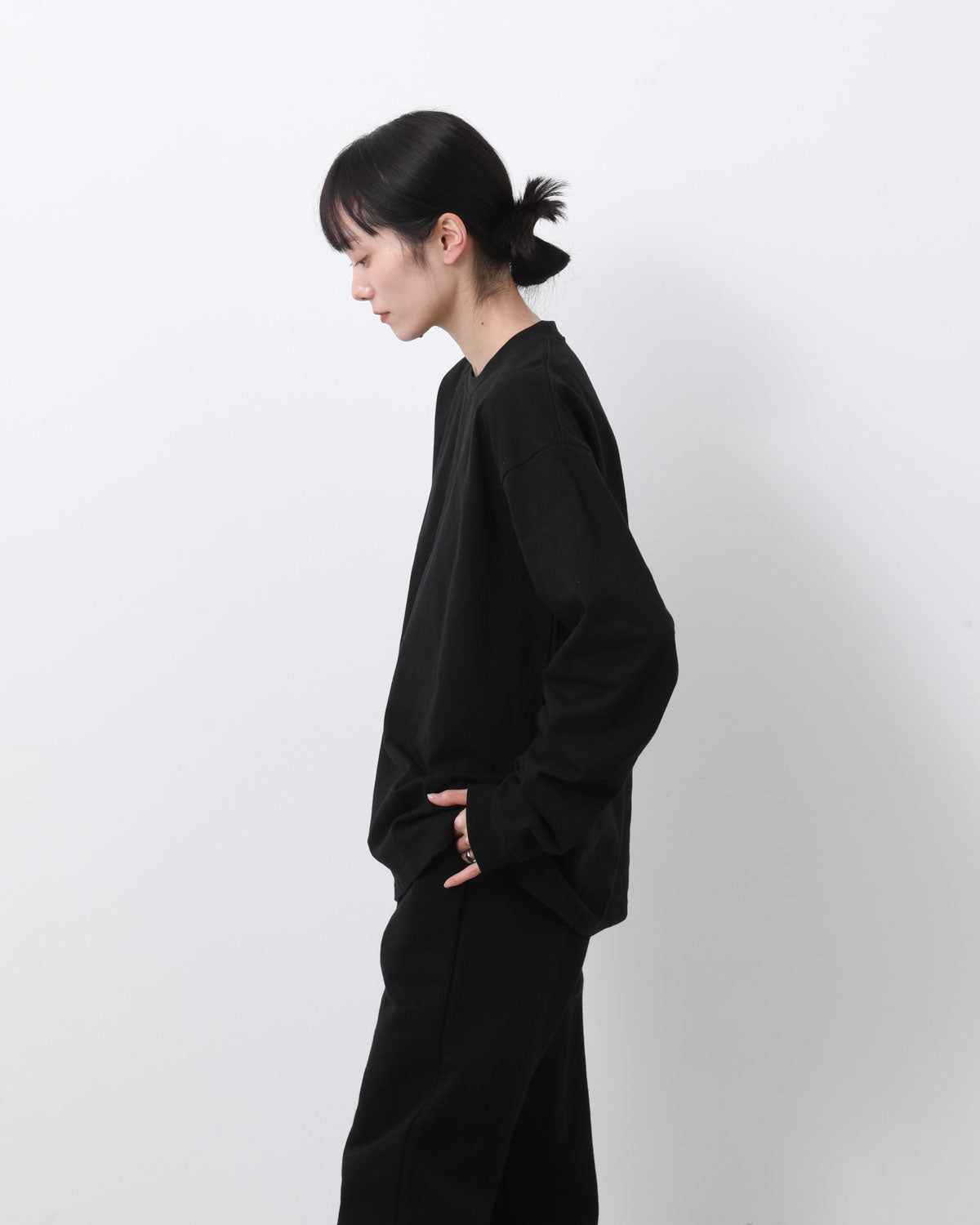 HEAVY CREWNECK LONG SLEEVE T-SHIRT