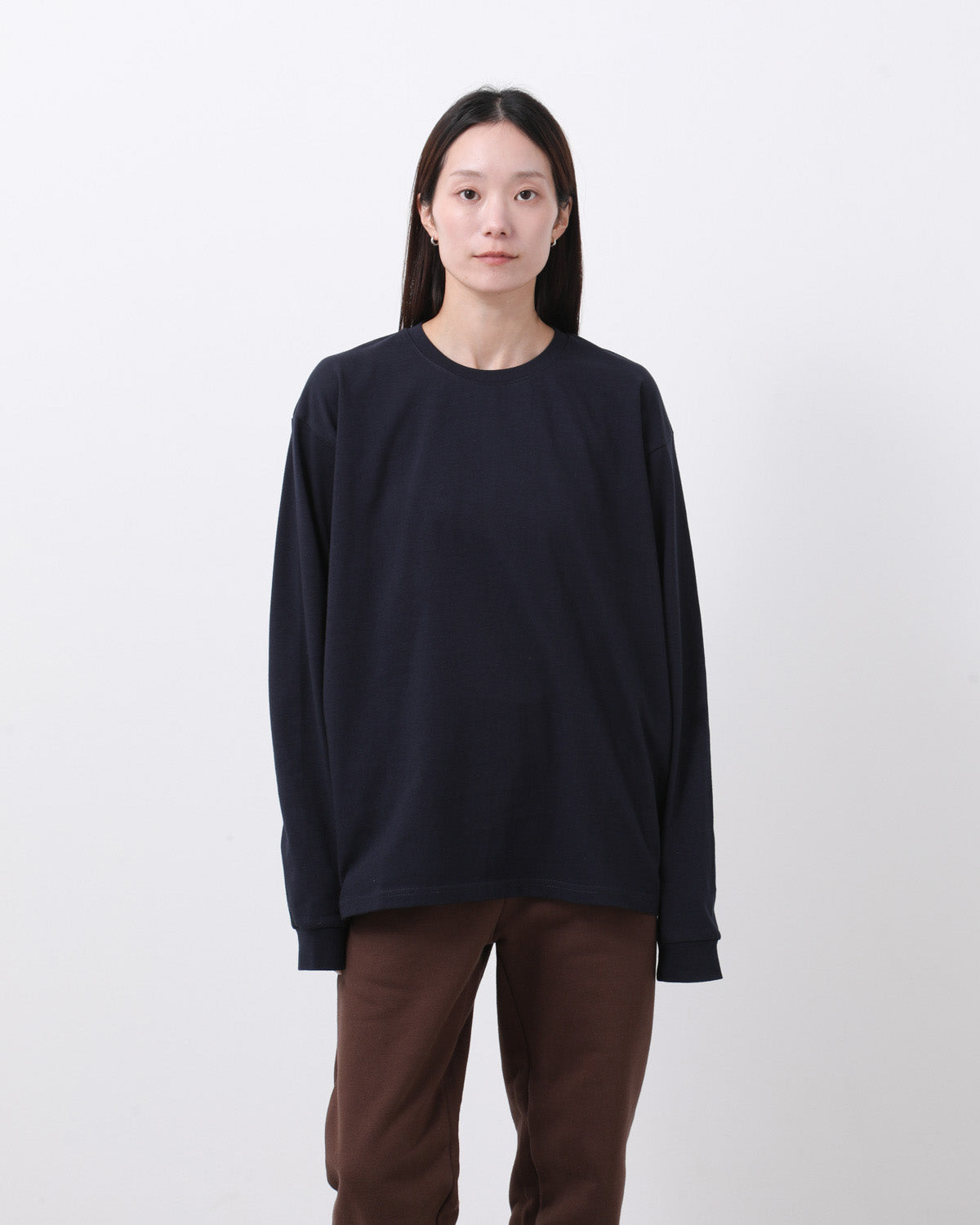 HEAVY CREWNECK LONG SLEEVE T-SHIRT