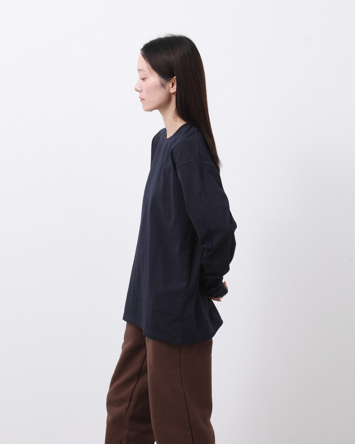 HEAVY CREWNECK LONG SLEEVE T-SHIRT