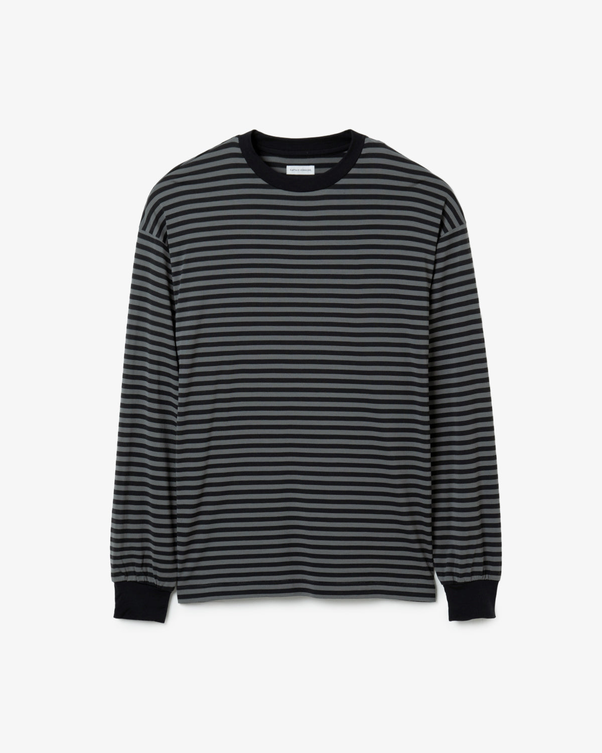WOOL STRIPE L/S TEE