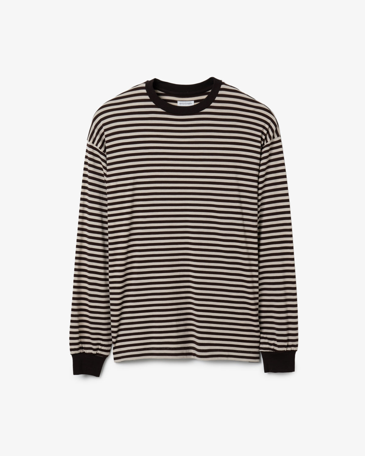 WOOL STRIPE L/S TEE