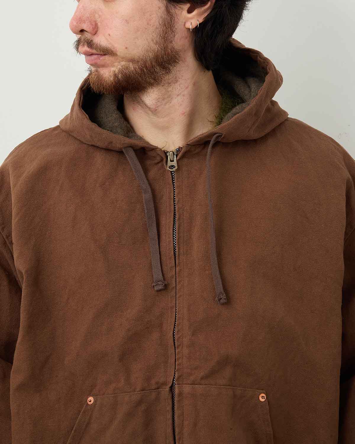 COTTON HEMP HOODIE JACKET