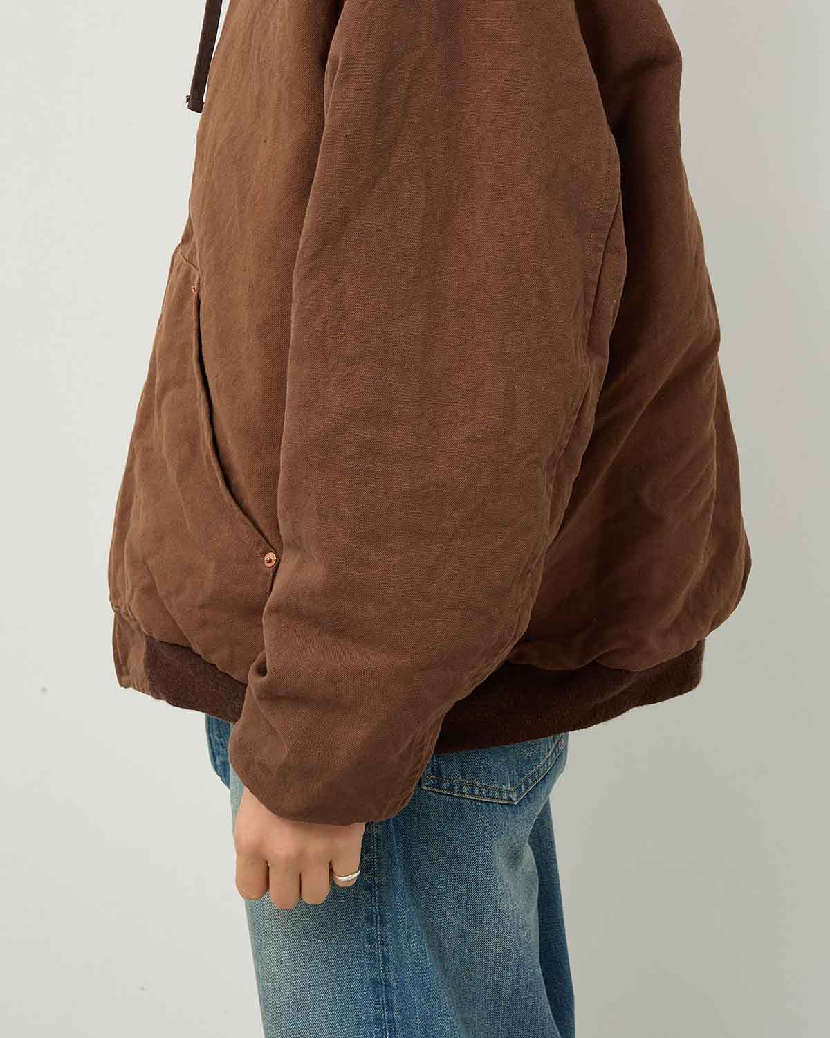 COTTON HEMP HOODIE JACKET