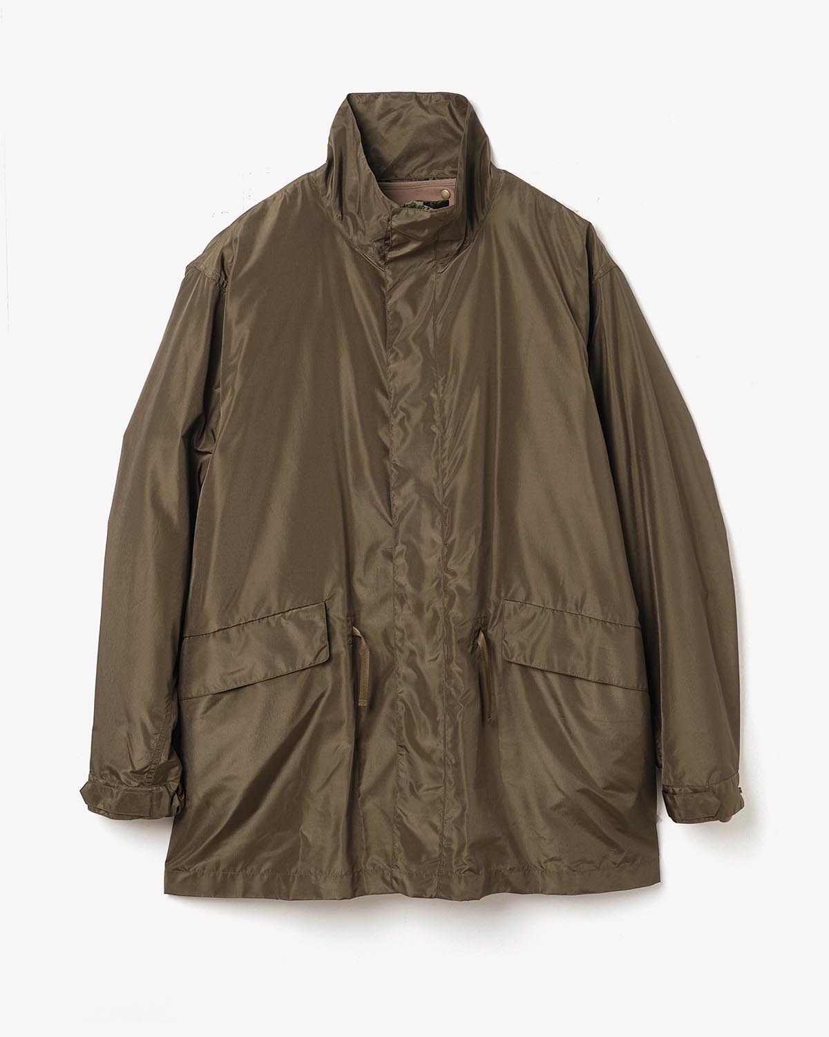 SILK POLY MIL COAT