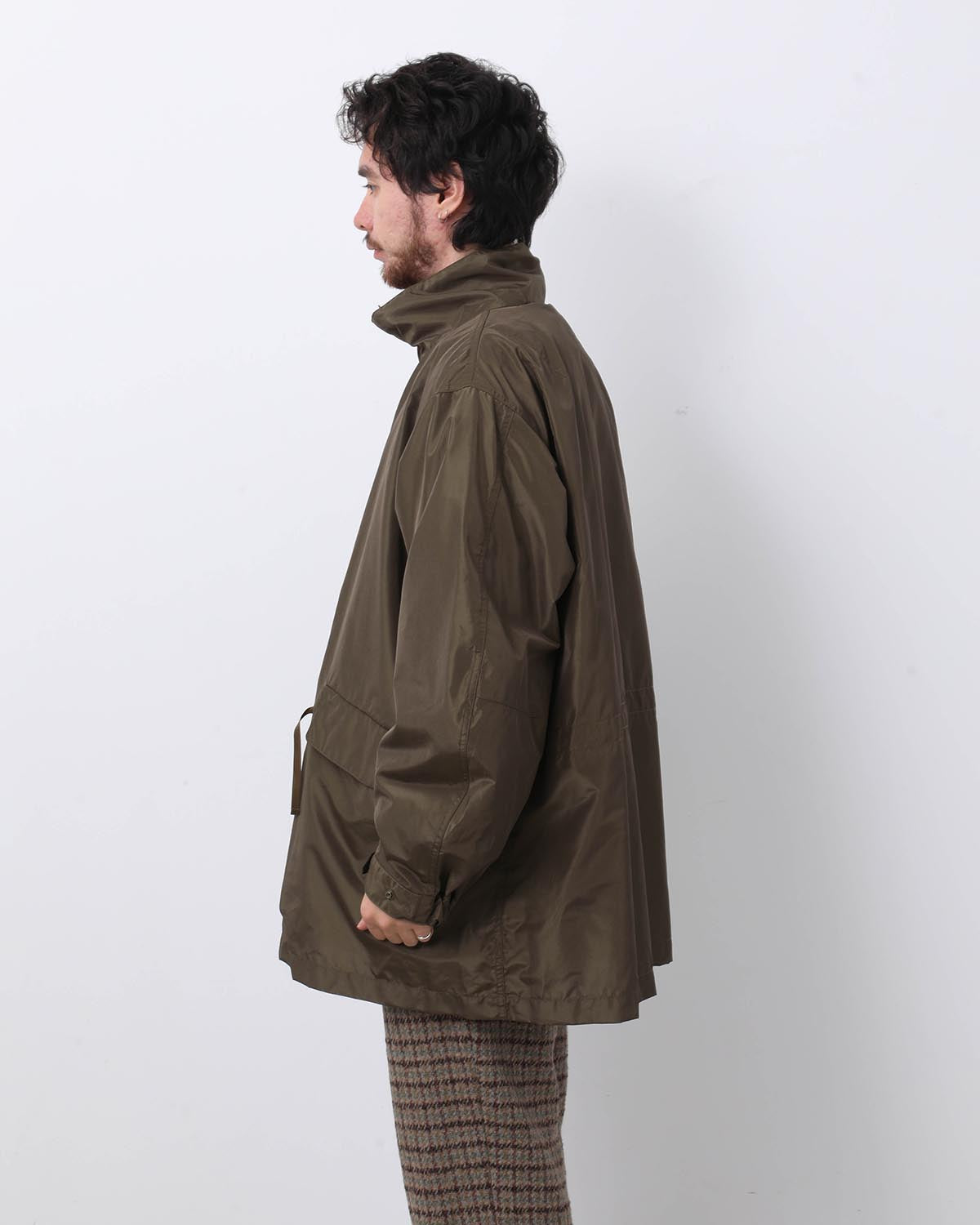 SILK POLY MIL COAT
