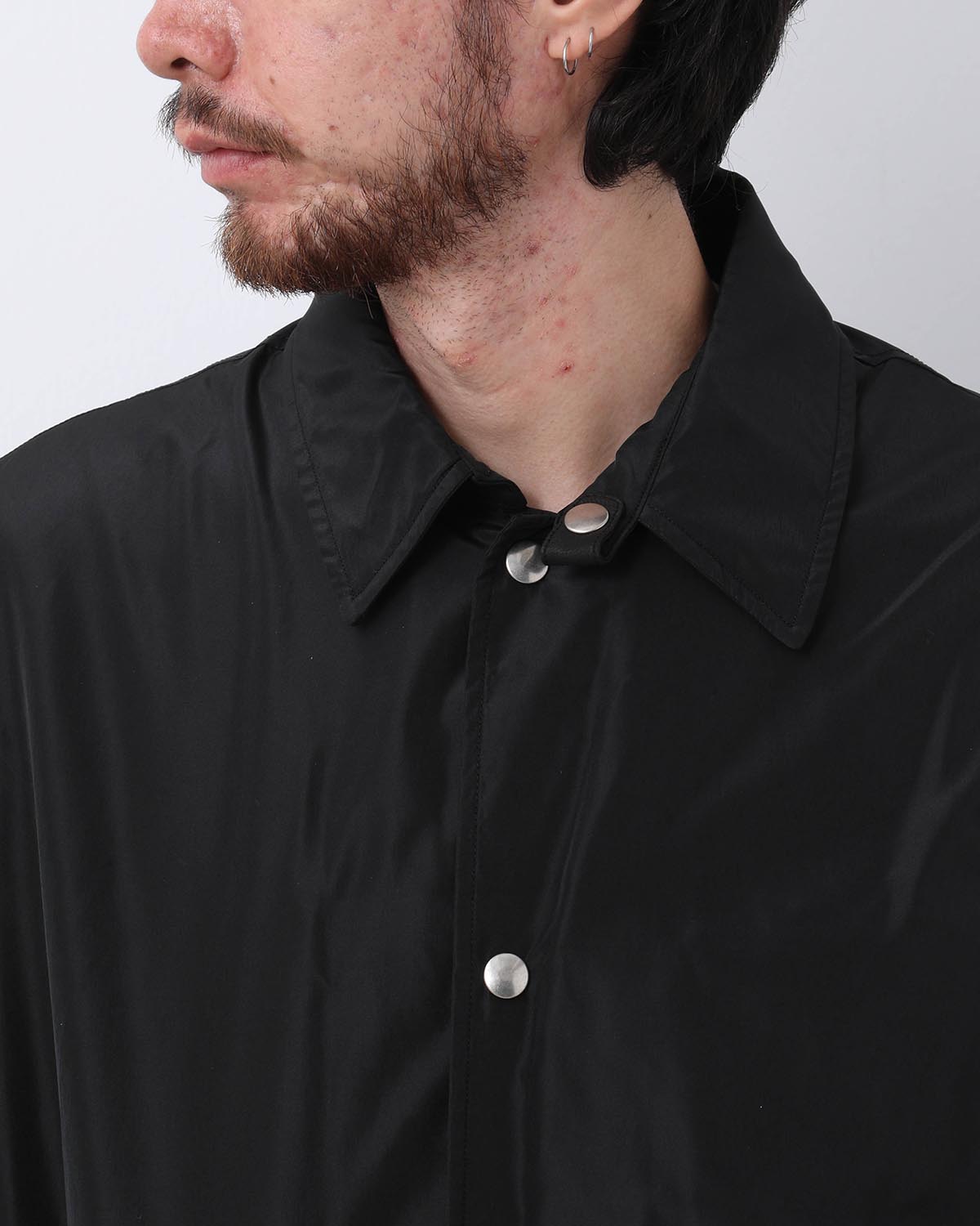 SILK POLY COACH JACKET