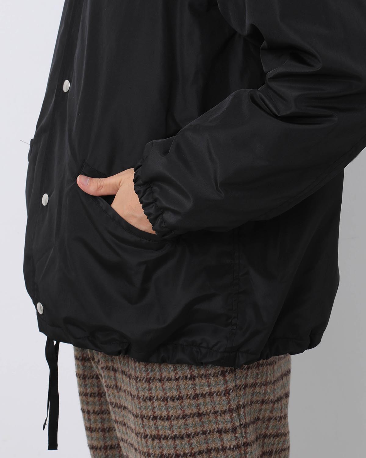 SILK POLY COACH JACKET