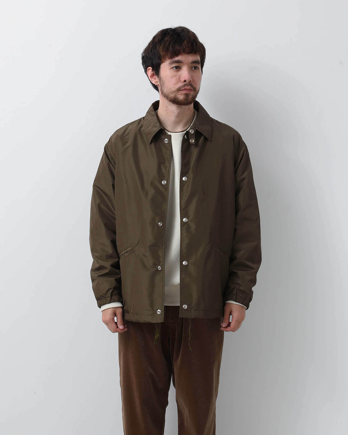 SILK POLY COACH JACKET