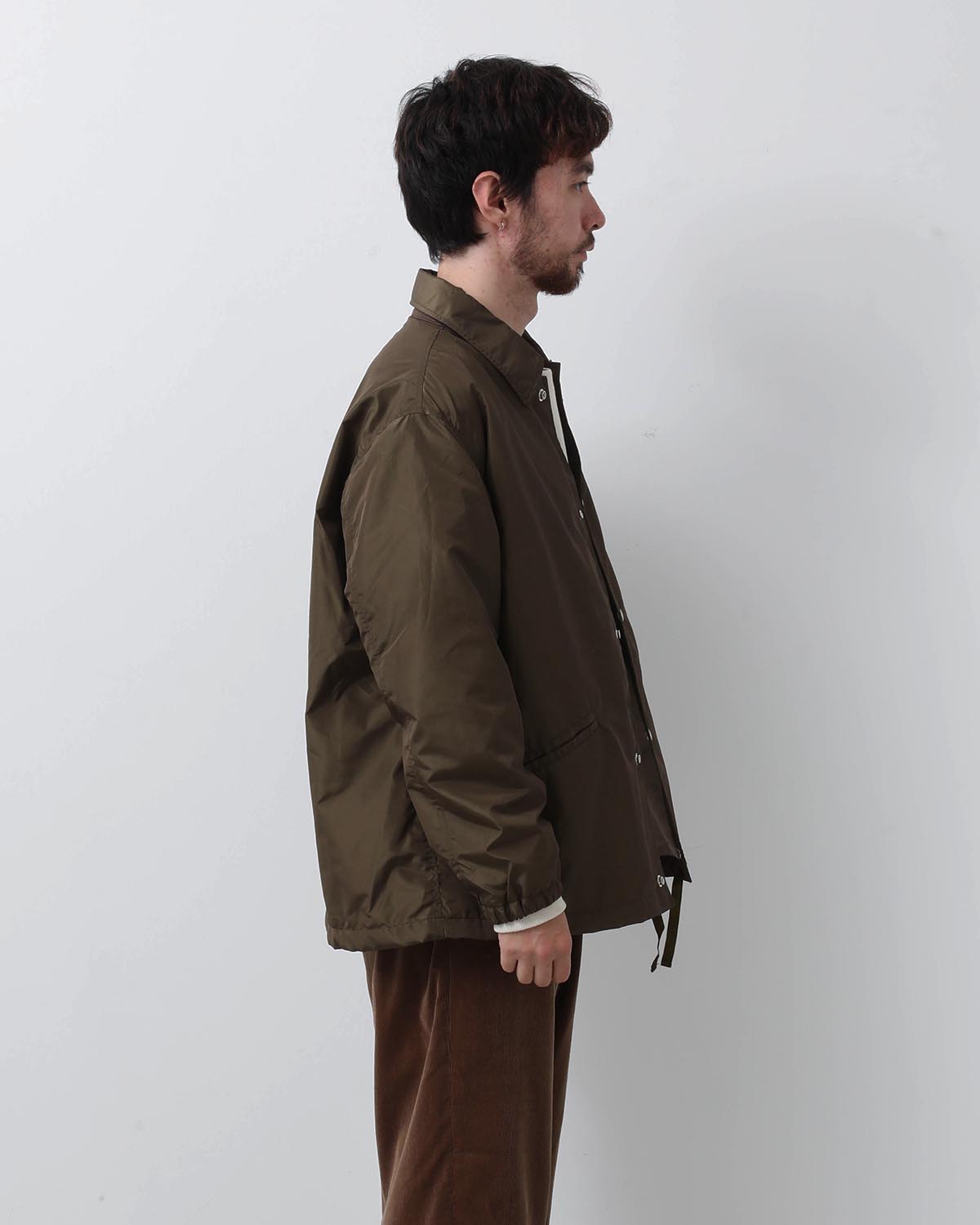 SILK POLY COACH JACKET