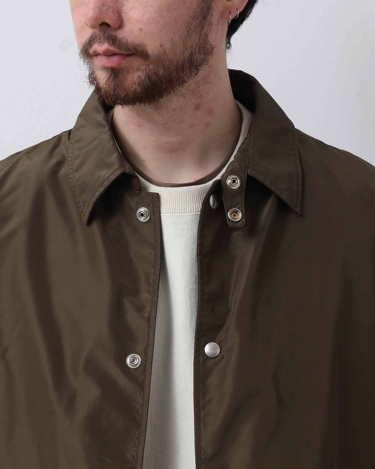 SILK POLY COACH JACKET