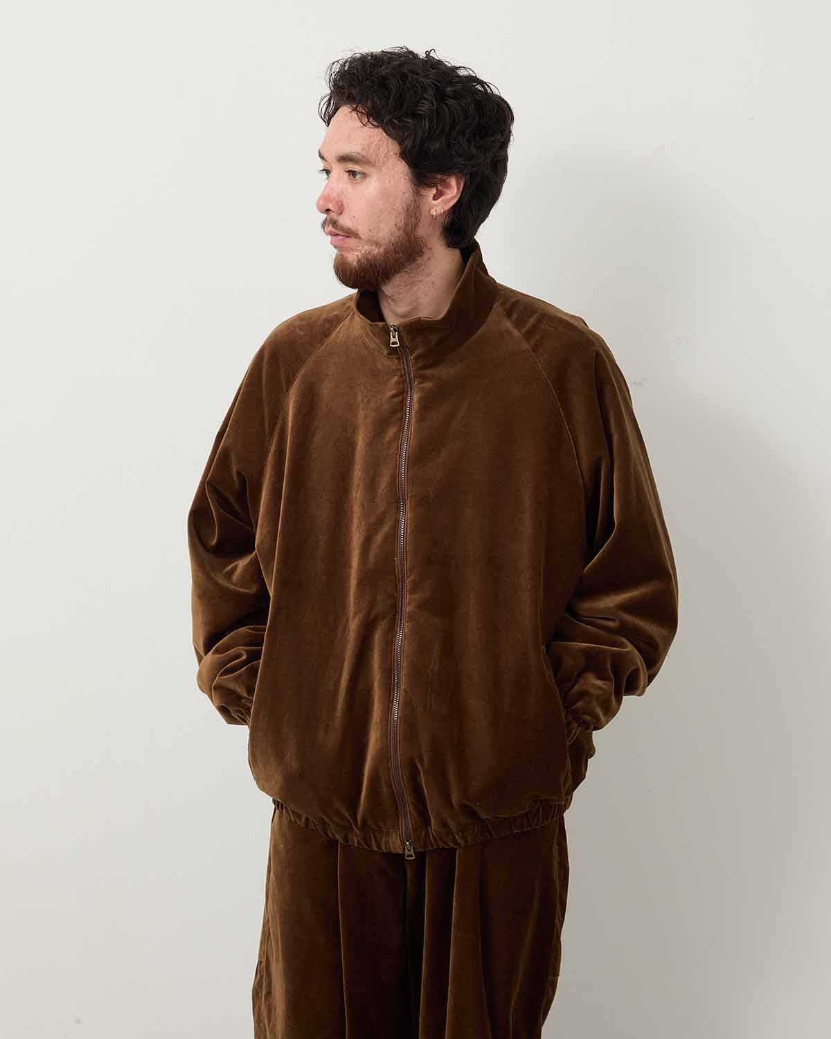 COTTON VELVET BLOUSON