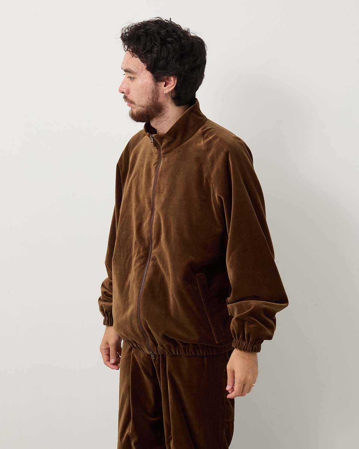 COTTON VELVET BLOUSON