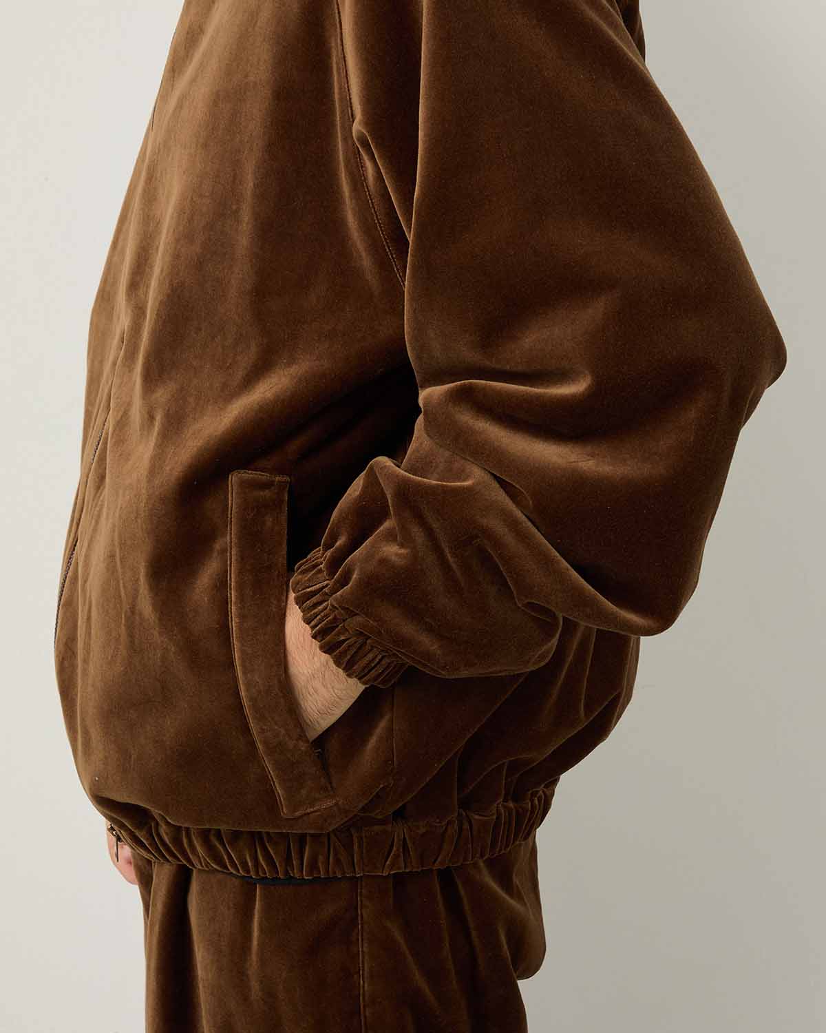 COTTON VELVET BLOUSON