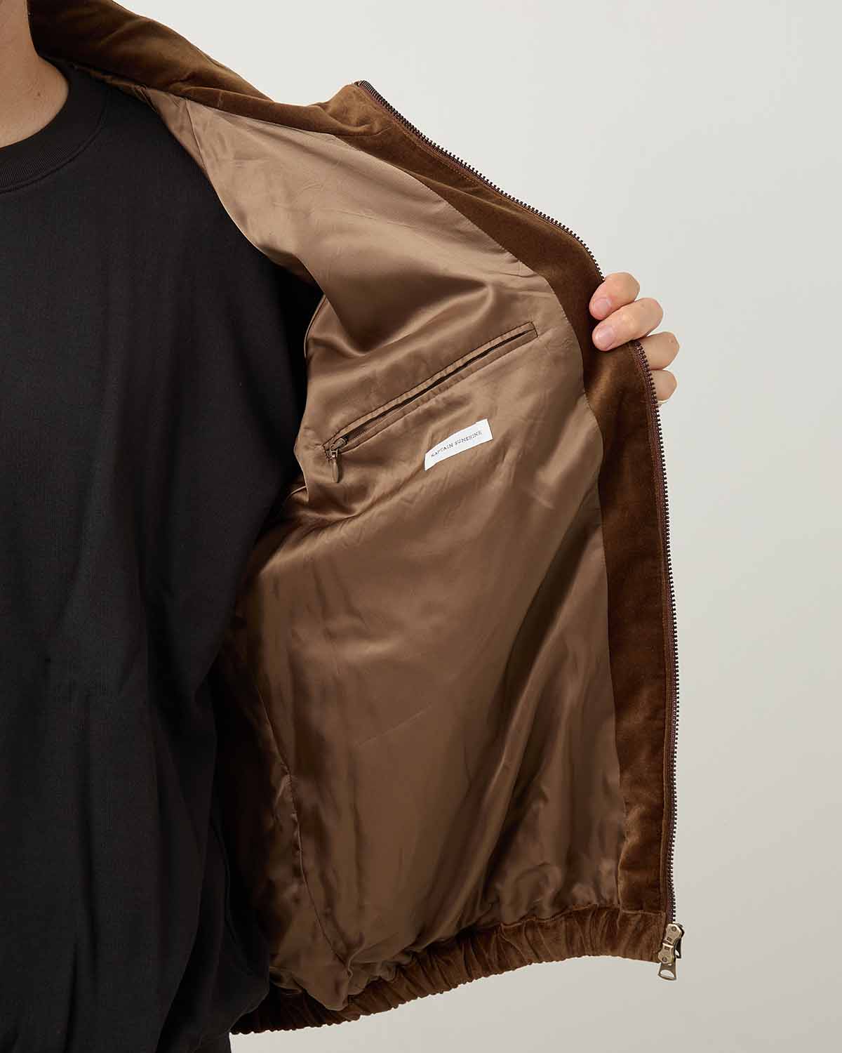 COTTON VELVET BLOUSON