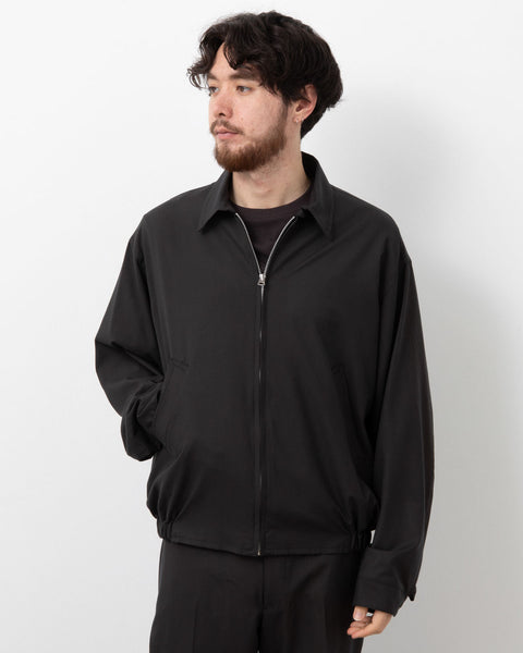 WOOL POPLIN ZIP BLOUSON – COVERCHORD
