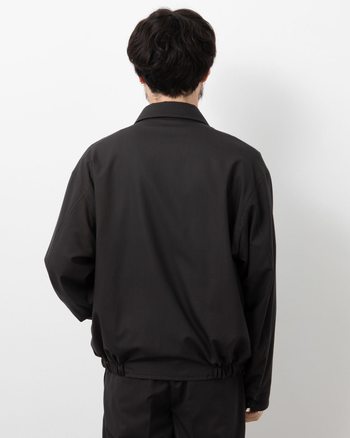 WOOL POPLIN ZIP BLOUSON