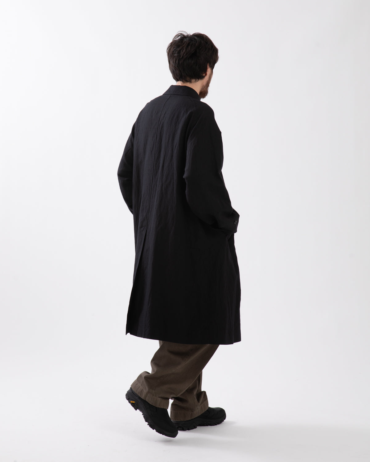 CASHMERE LINEN WALKER COAT