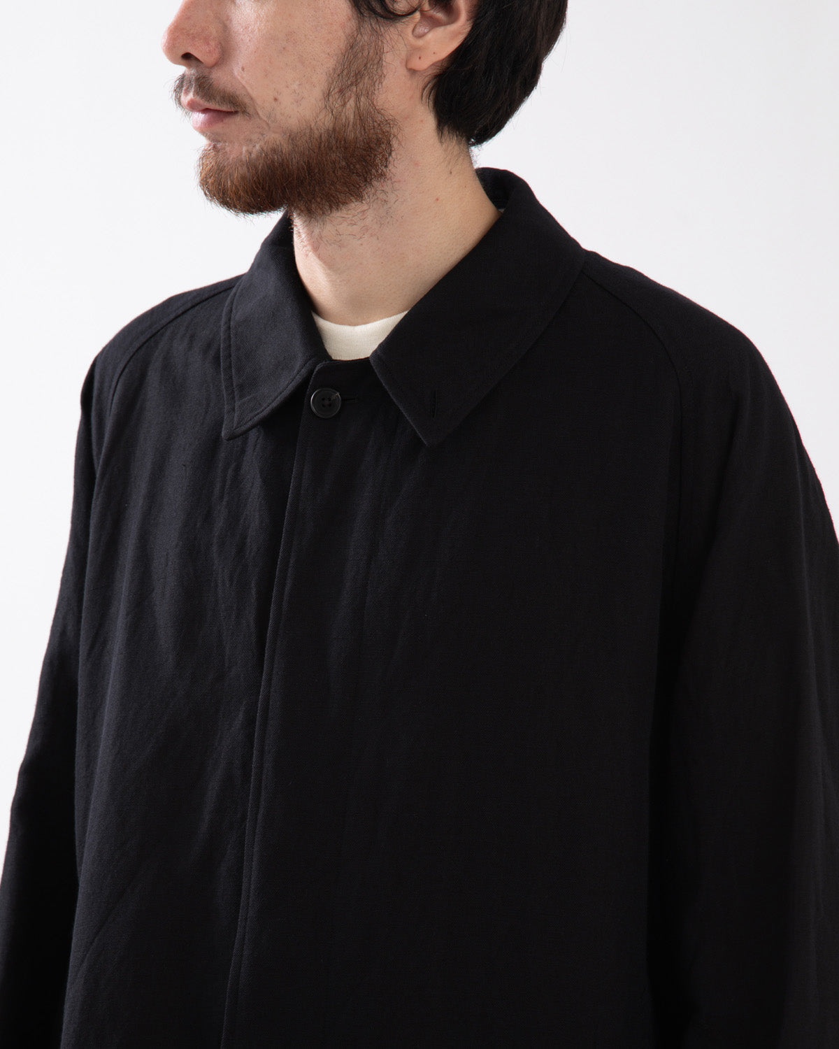 CASHMERE LINEN WALKER COAT