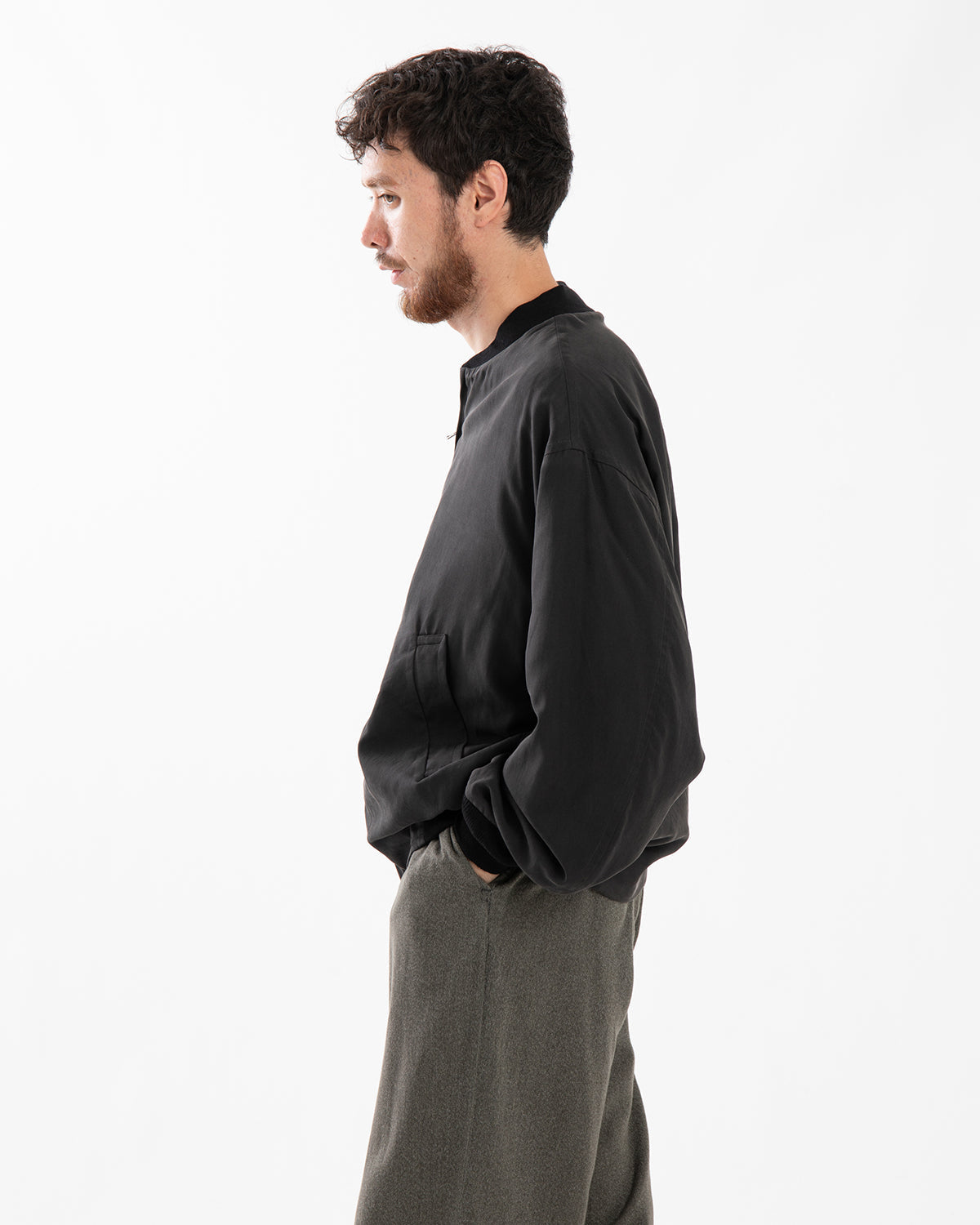 SILK BOMBER JACKET
