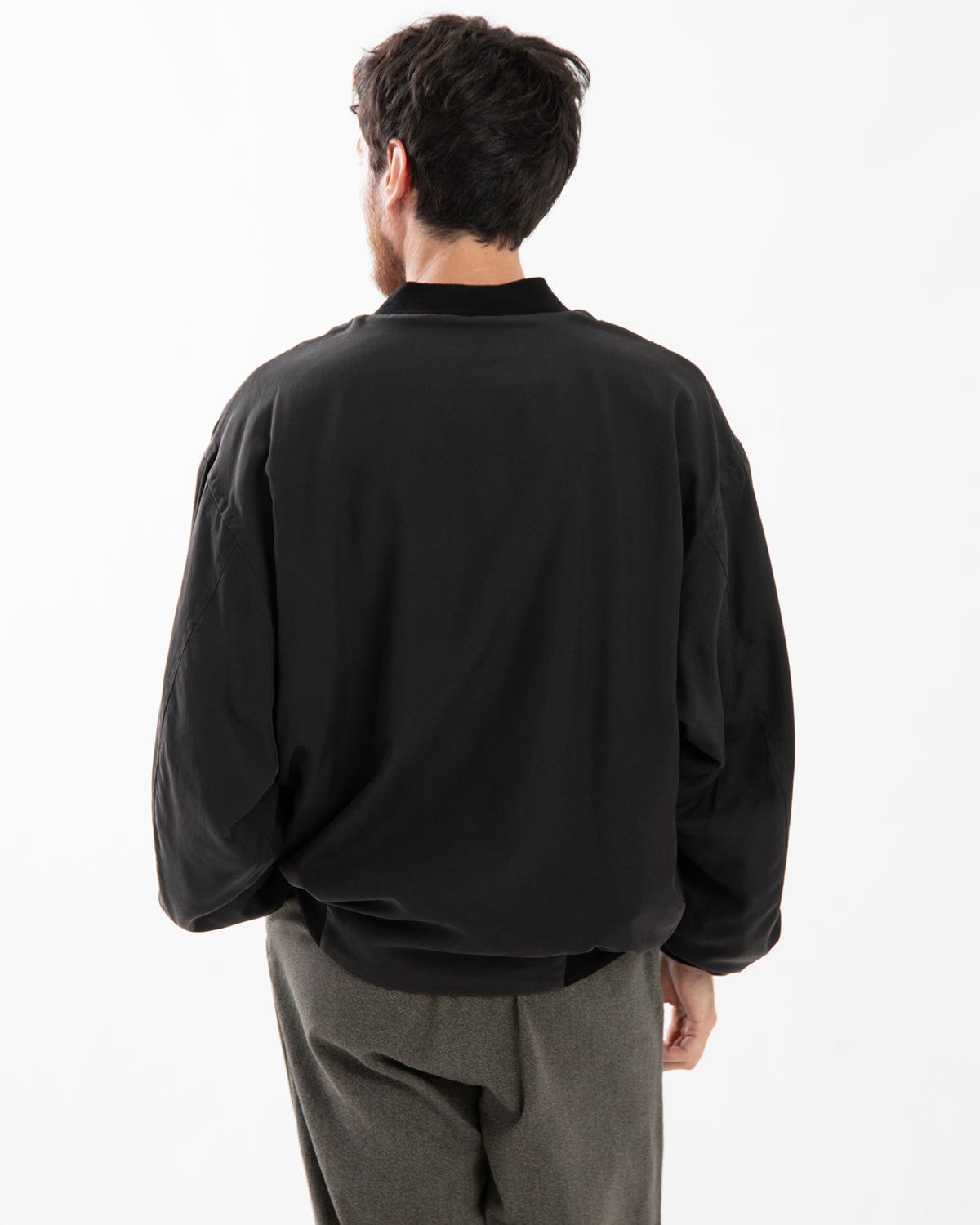 SILK BOMBER JACKET