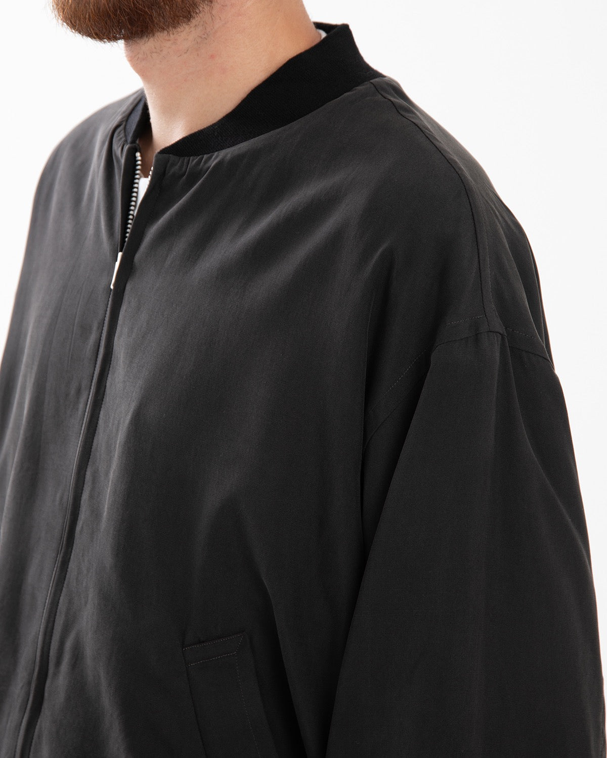 SILK BOMBER JACKET