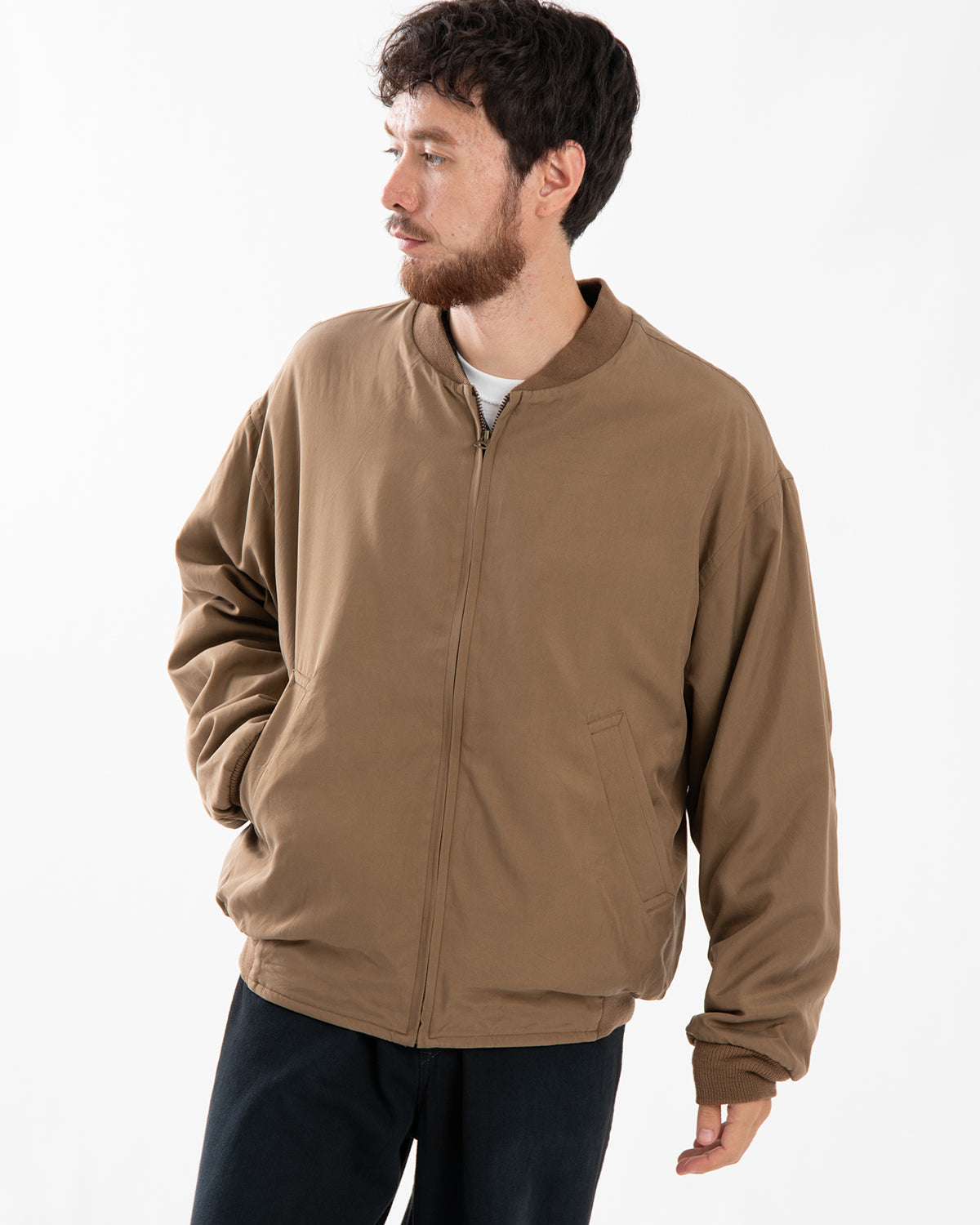 SILK BOMBER JACKET