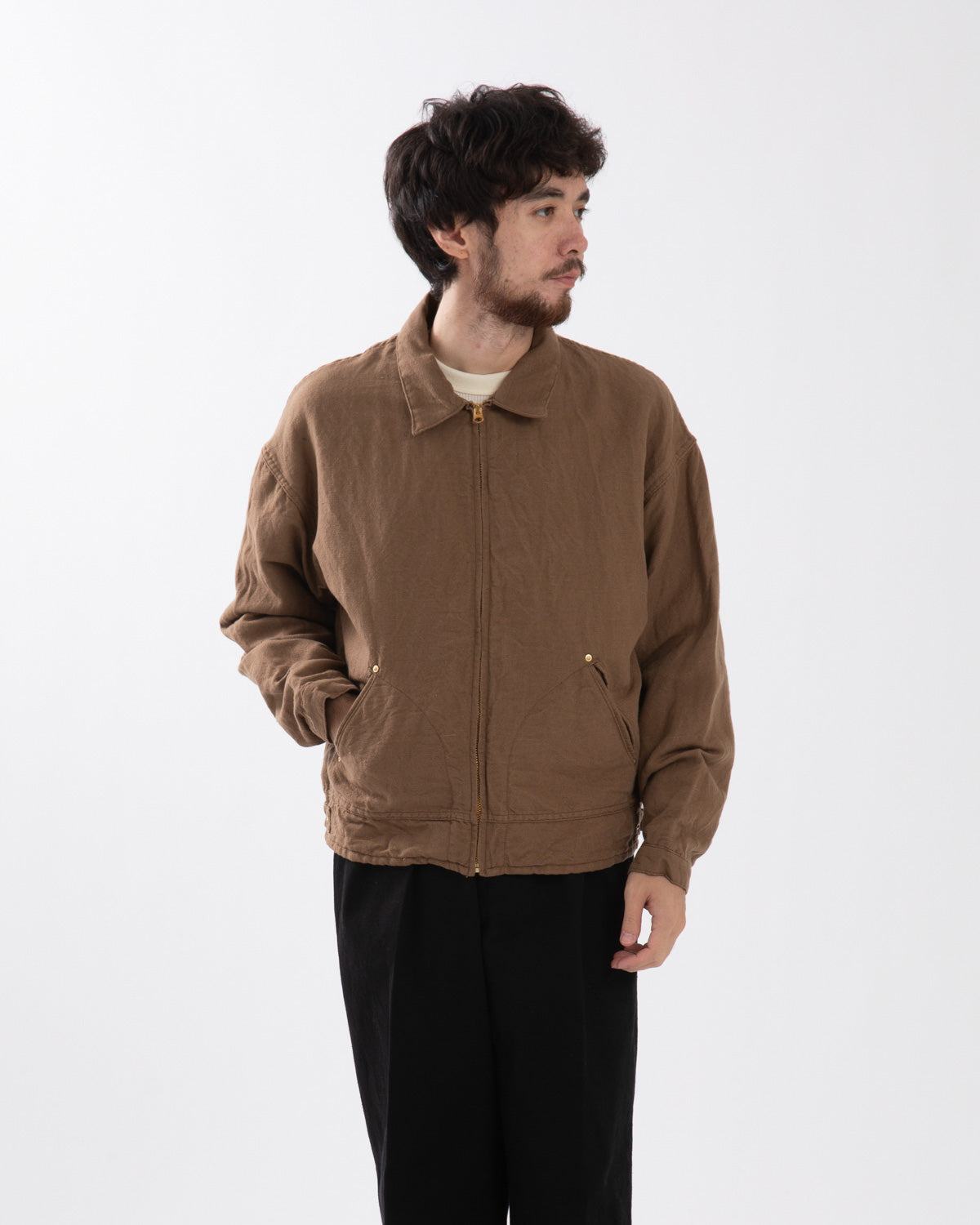 WOOL HEMP ZIP JACKET