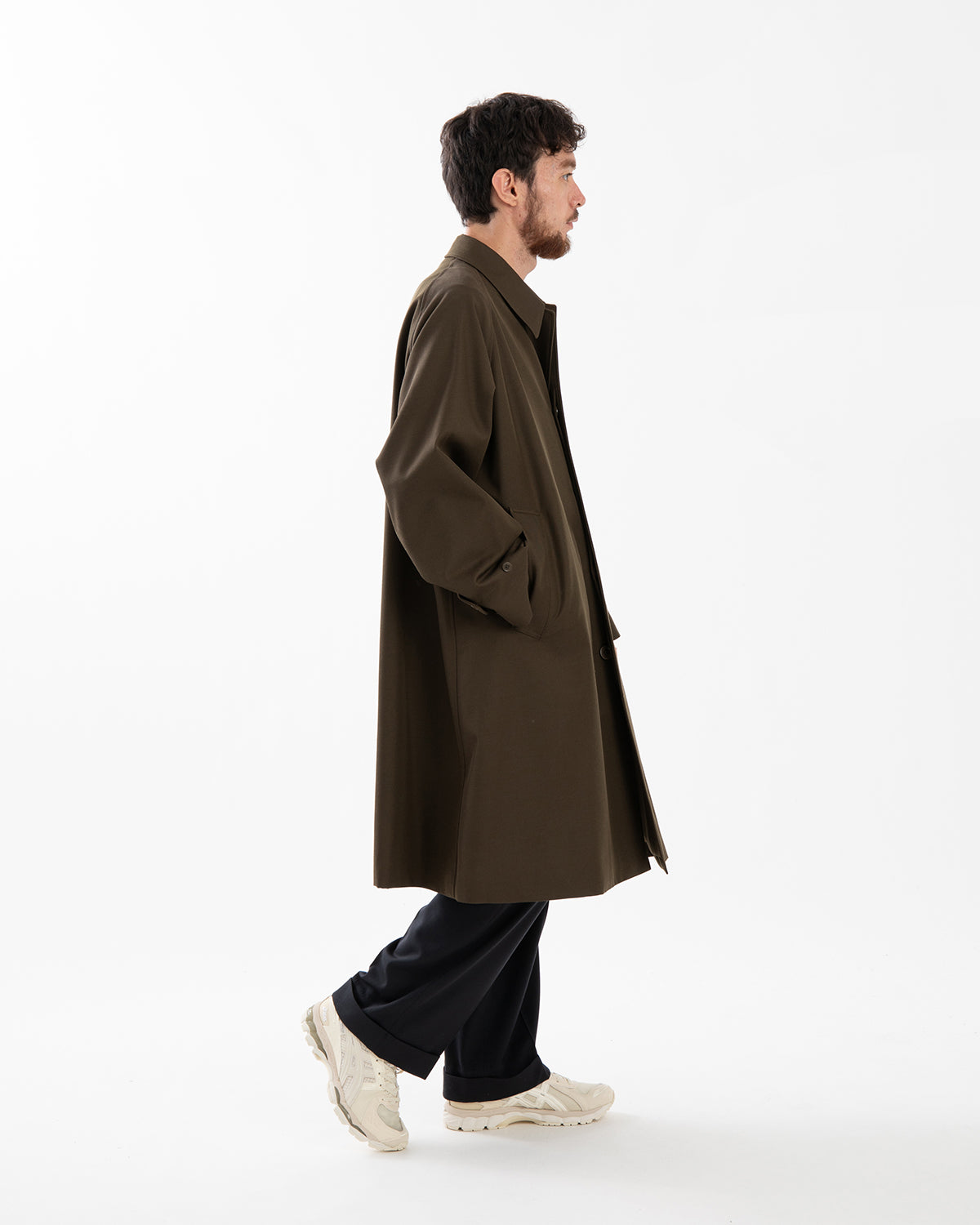 WOOL CAVALRY WALKER COAT