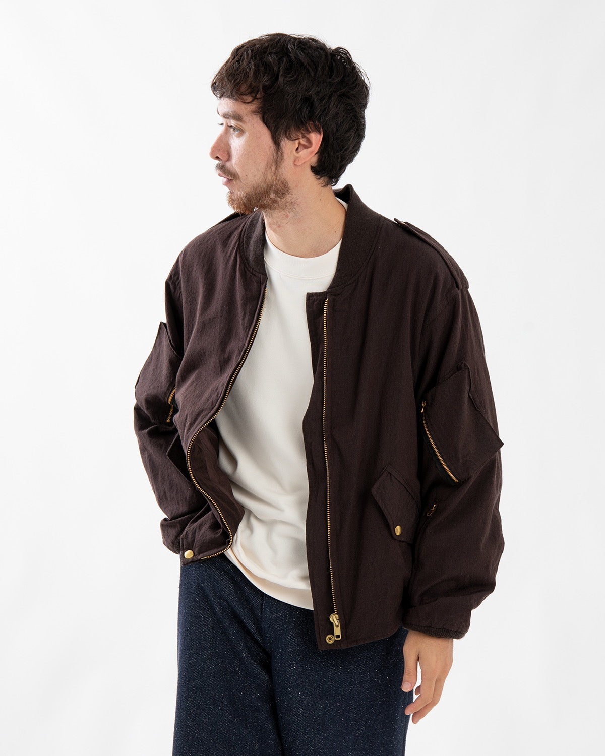 WOOL VINTAGE GABARDINE CANADIAN FLIGHT JACKET