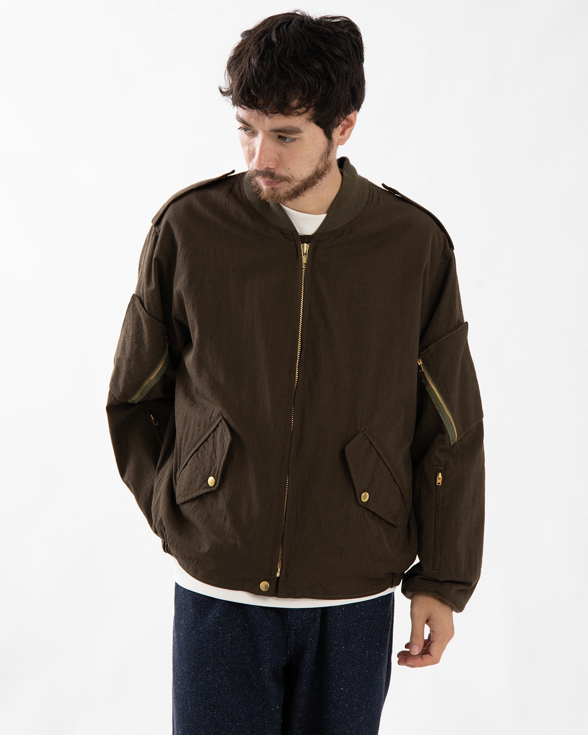 WOOL VINTAGE GABARDINE CANADIAN FLIGHT JACKET