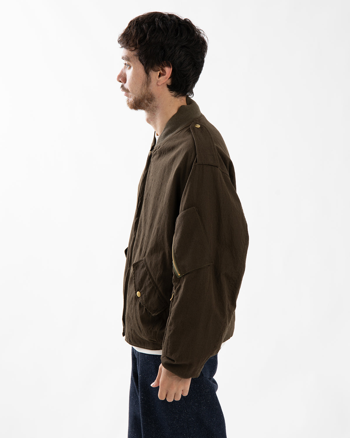 WOOL VINTAGE GABARDINE CANADIAN FLIGHT JACKET