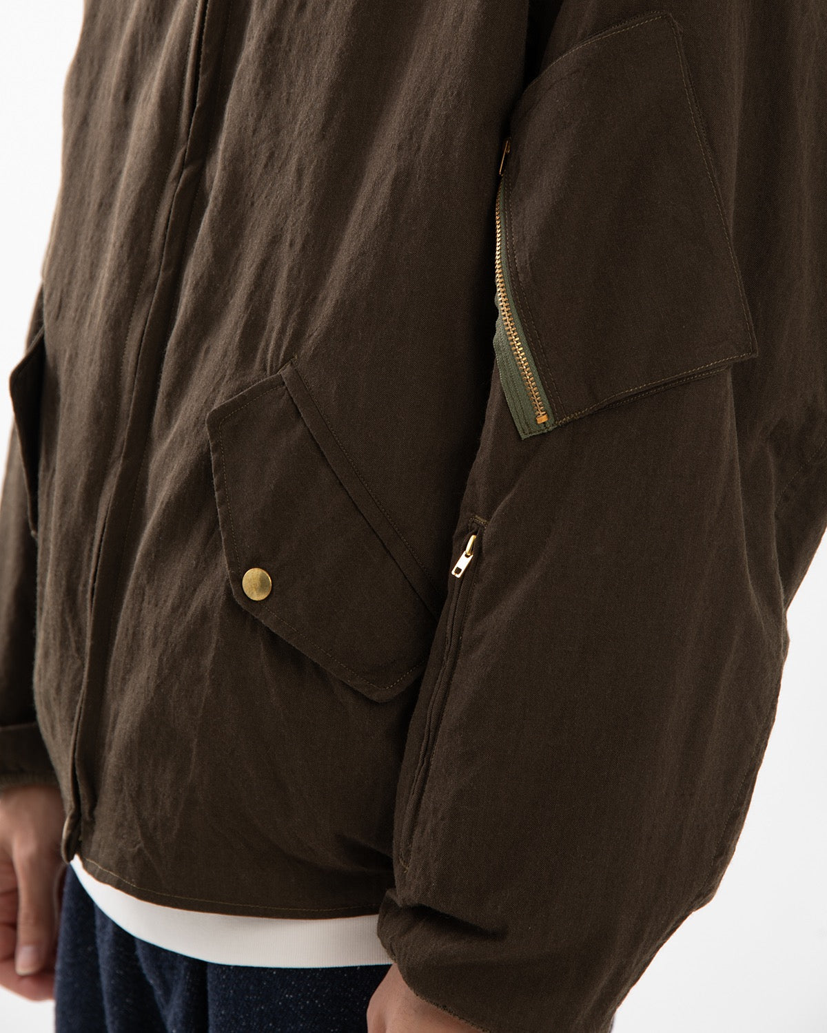 WOOL VINTAGE GABARDINE CANADIAN FLIGHT JACKET