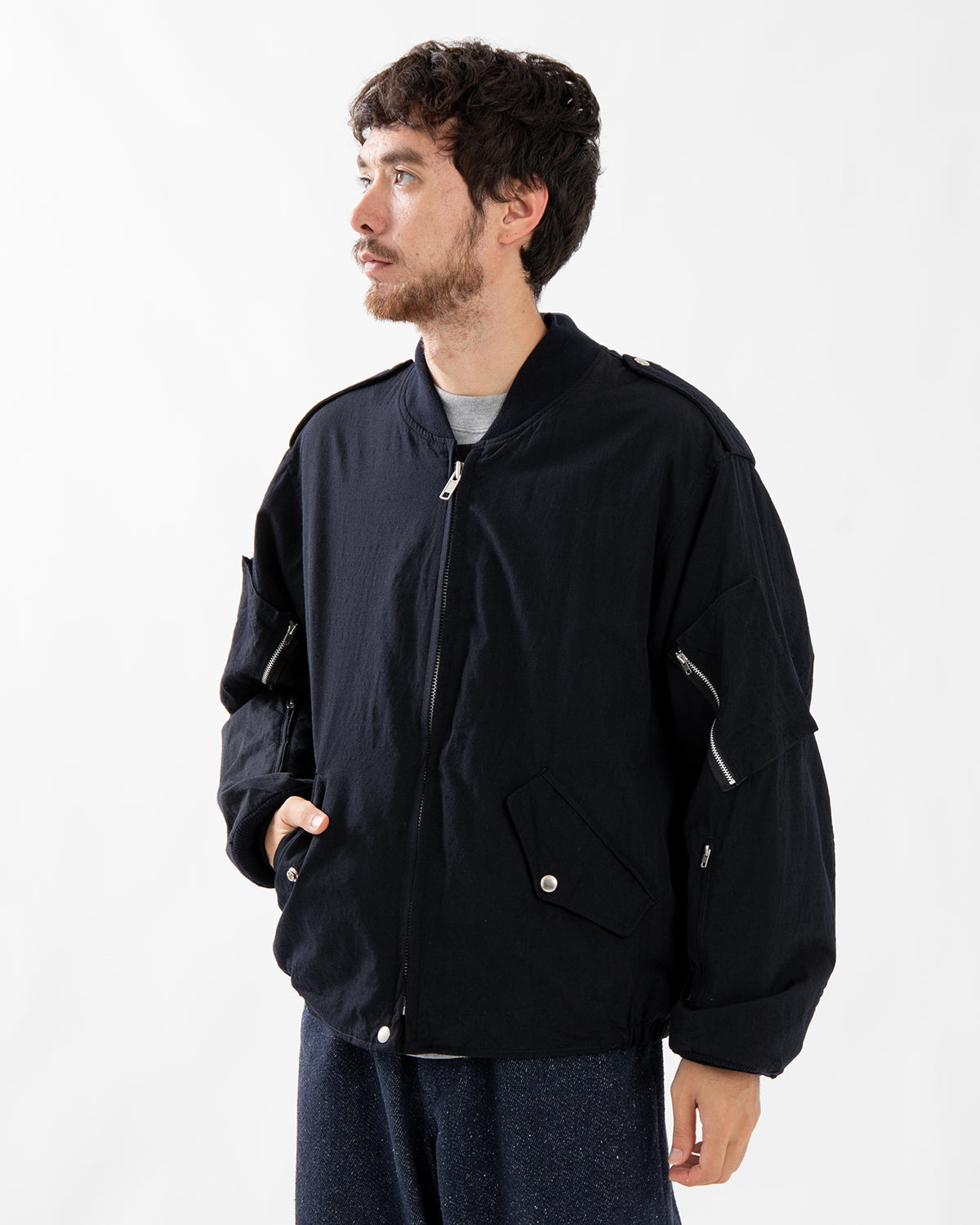 WOOL VINTAGE GABARDINE CANADIAN FLIGHT JACKET