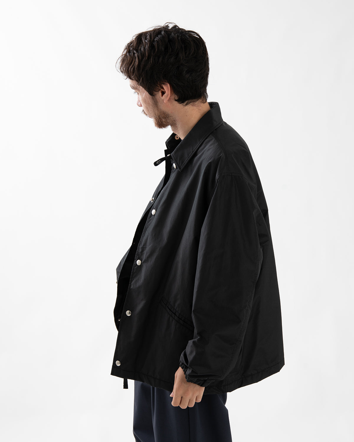 SILK POLY COACH JACKET