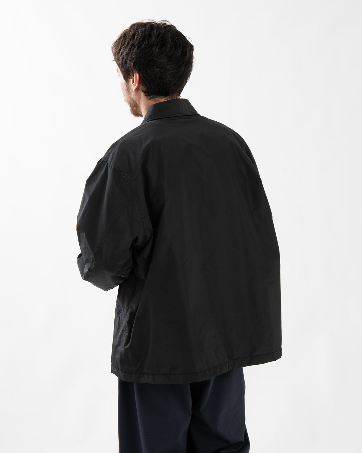 SILK POLY COACH JACKET