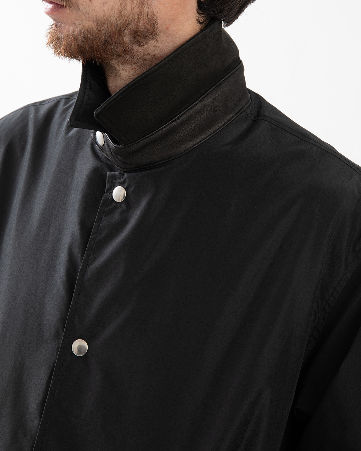 SILK POLY COACH JACKET