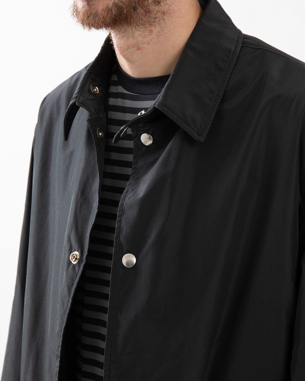 SILK POLY COACH JACKET