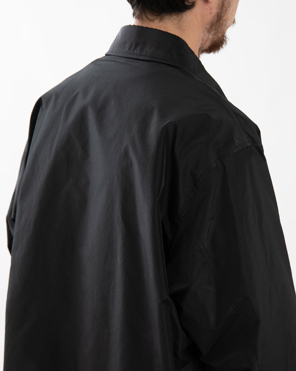 SILK POLY COACH JACKET