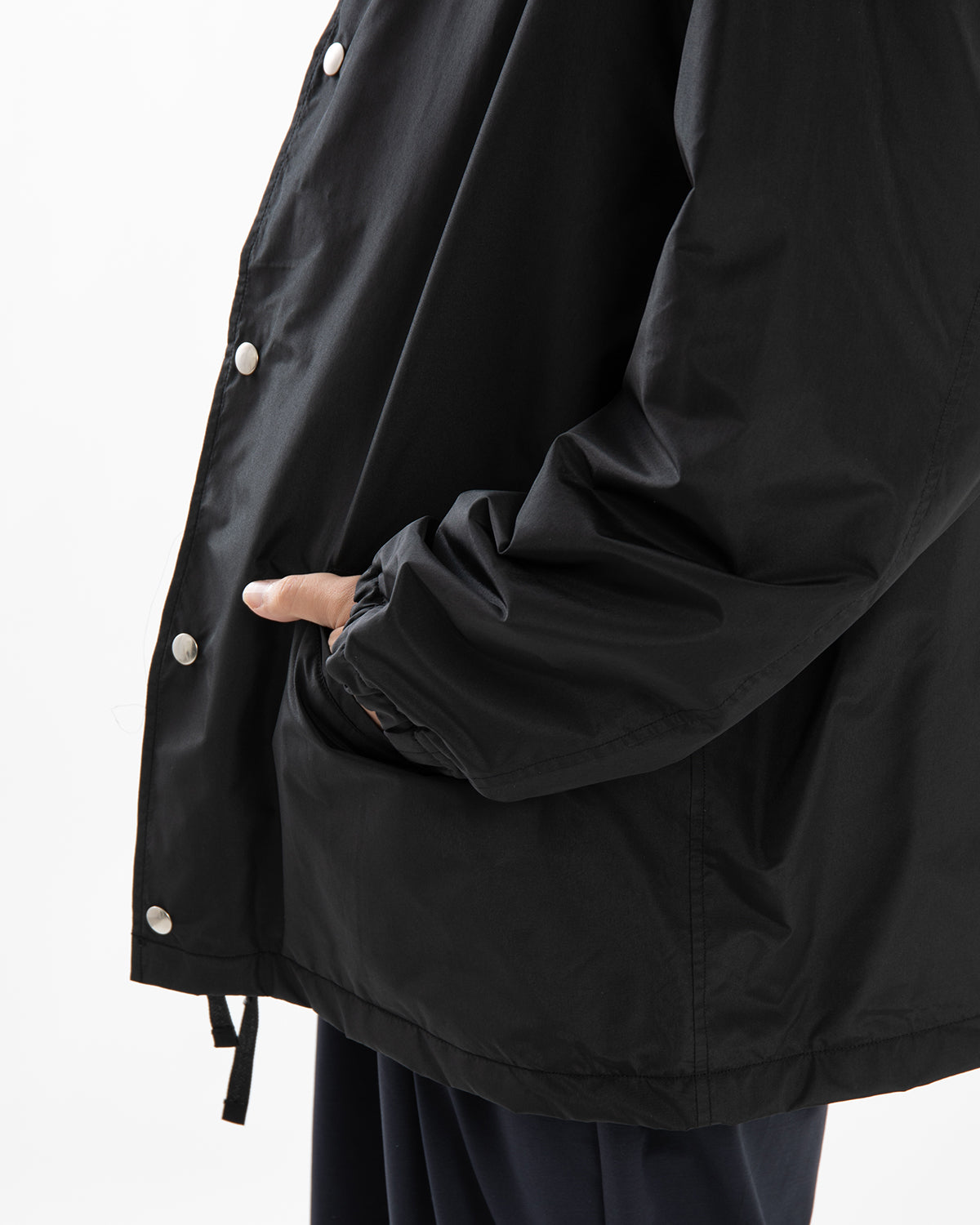 SILK POLY COACH JACKET