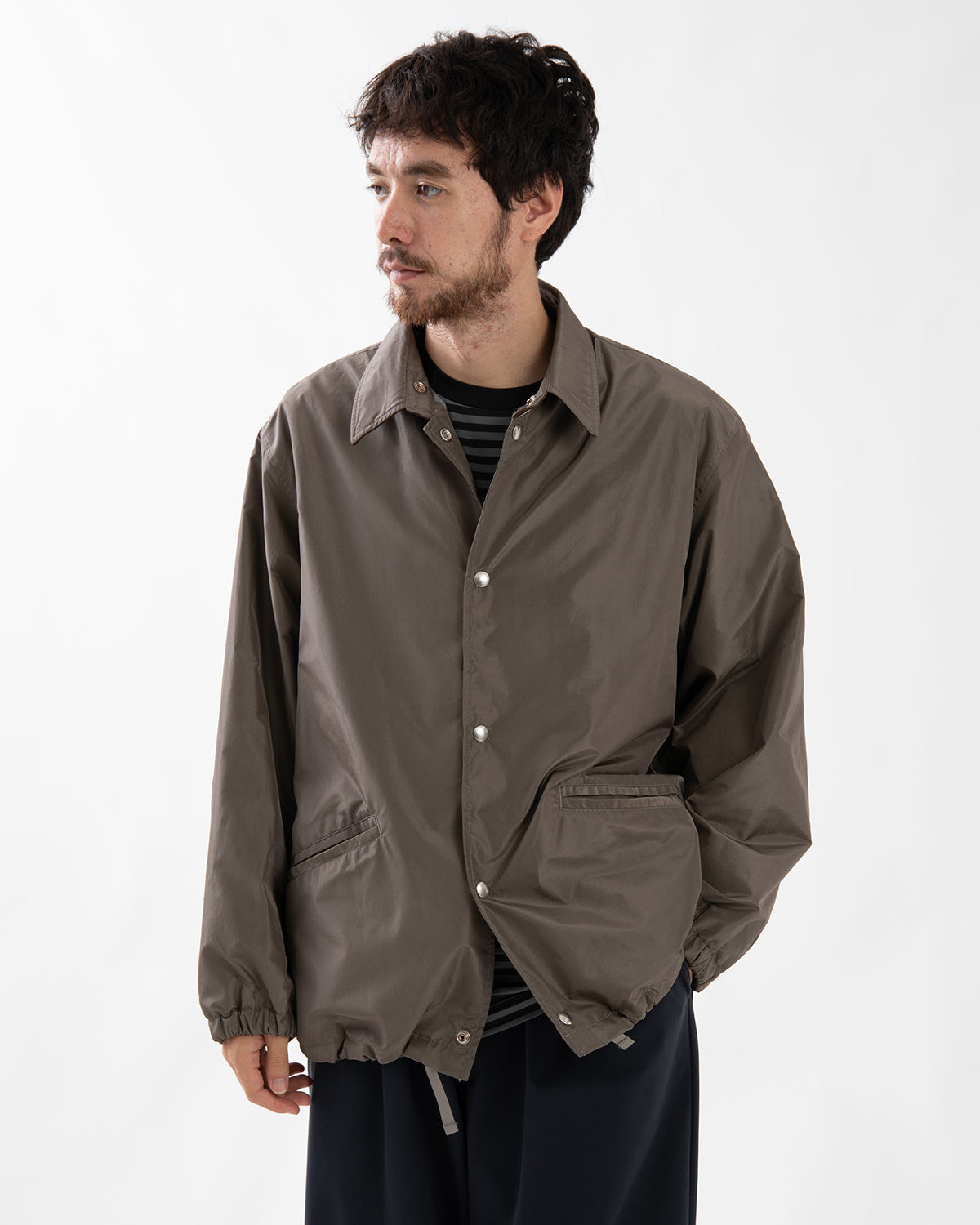 SILK POLY COACH JACKET