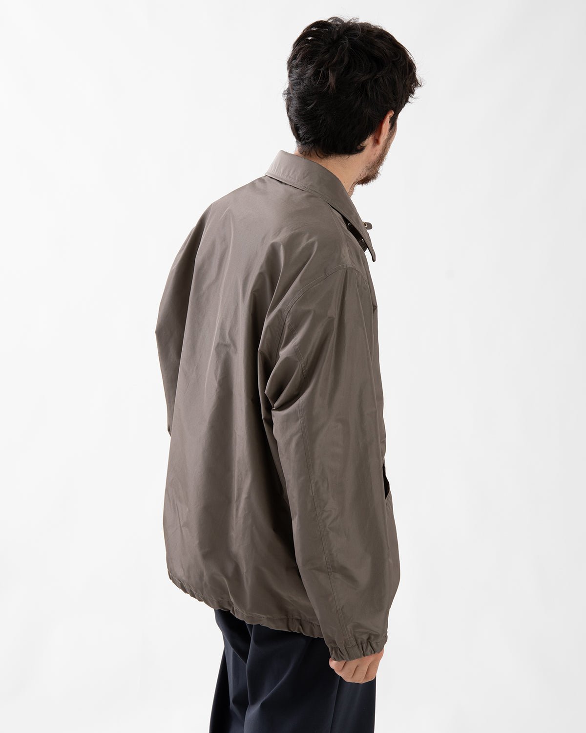 SILK POLY COACH JACKET