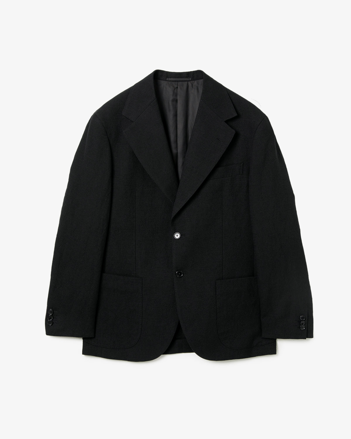 WOOL HEMP MESH 2B SINGLE JACKET