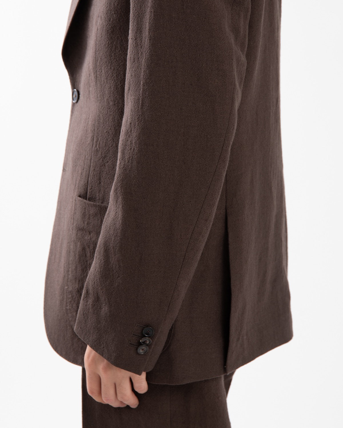 WOOL HEMP MESH 2B SINGLE JACKET
