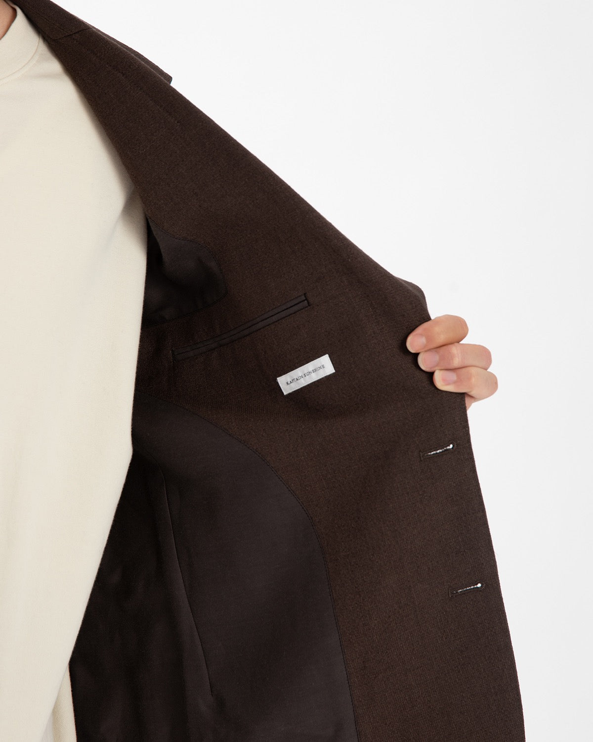 WOOL HEMP MESH 2B SINGLE JACKET